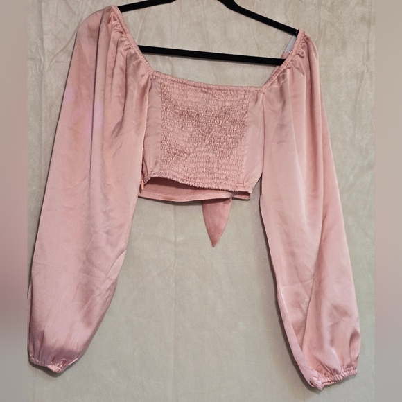 Princess Polly Satin Pink Crop Top - SMELL PLEASE READ - Picture 3 of 6